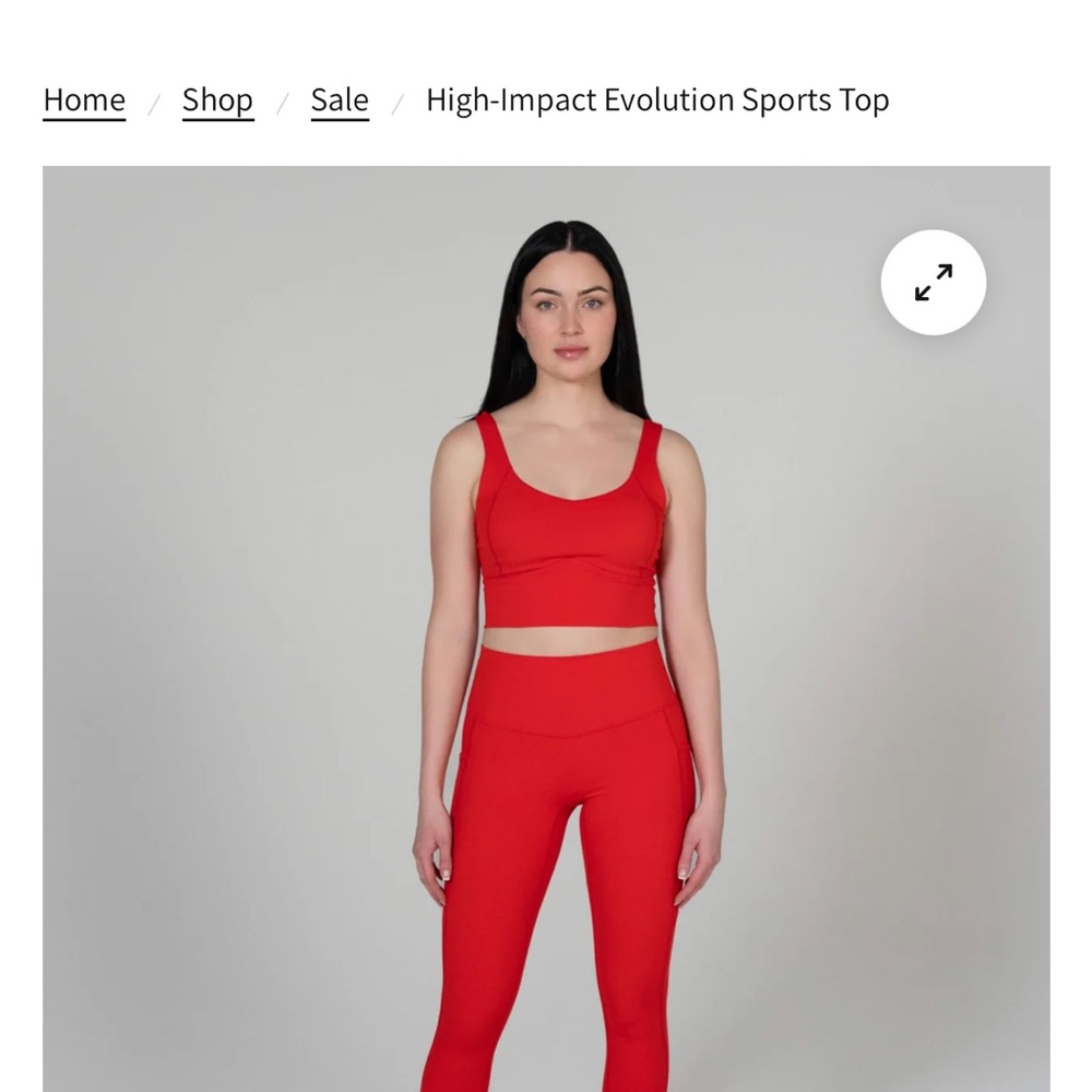 High-Impact Evolution Sports Top - Red